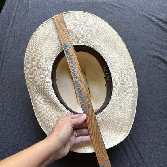 Resistol Self Conforming 5 Star Panama Western Cowboy Straw Hat - Picture 10 of 13